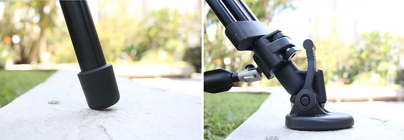 Pé emborrachado do tripé