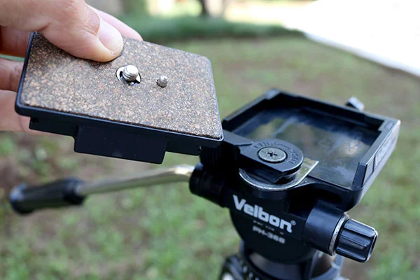 Base de encaixe do tripé