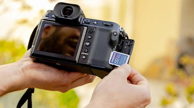 Cartao de memoria camera mirrorless
