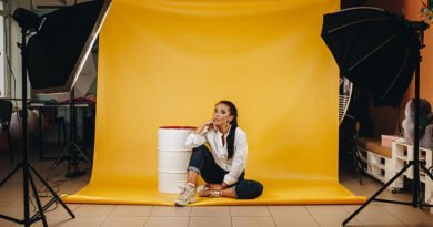 Estúdio caseiro para gravação de vídeos