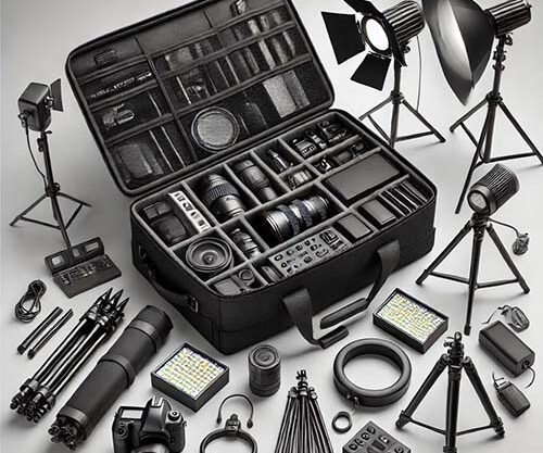 Mala para equipamento de iluminacao