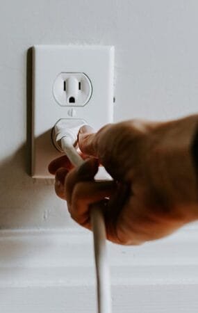 Tomada eletrica para iluminacao para video