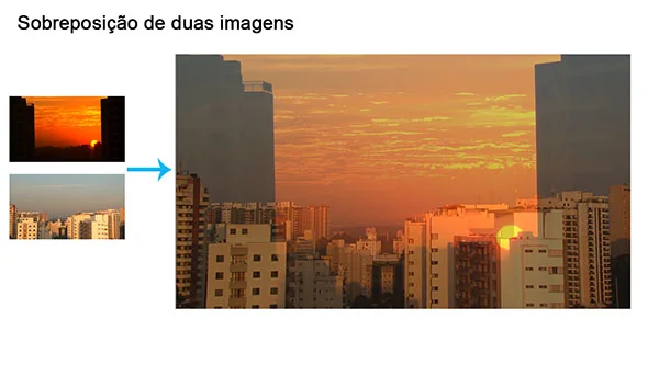 Como editar vídeos: exemplo de sobreposição de duas imagens