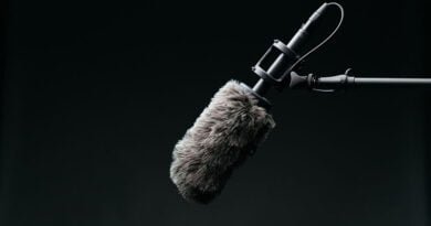 Microfone para gravar vídeos do tipo boom