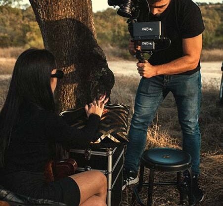 Filmando video para o YouTube