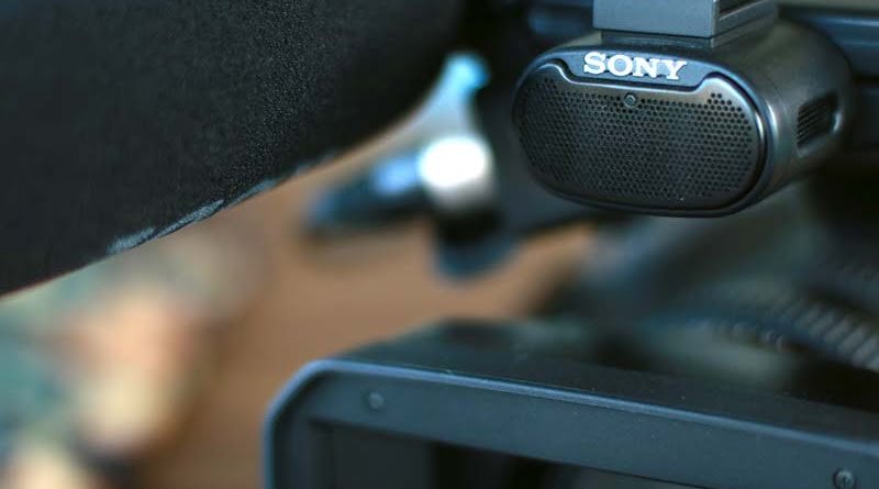 Microfone de câmera para gravar vídeo