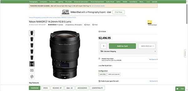 Nikon NIKKOR Z 14-24mm