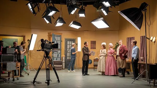 Bastidores de produção de vídeo