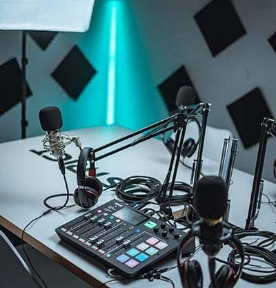 Estudio de podcast profissional
