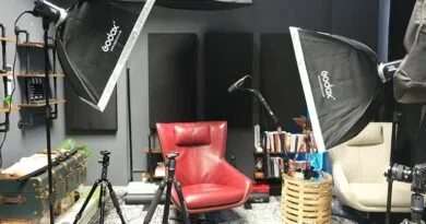 Kit de iluminação para vídeo estudio