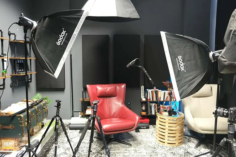 Kit de iluminação para vídeo estudio