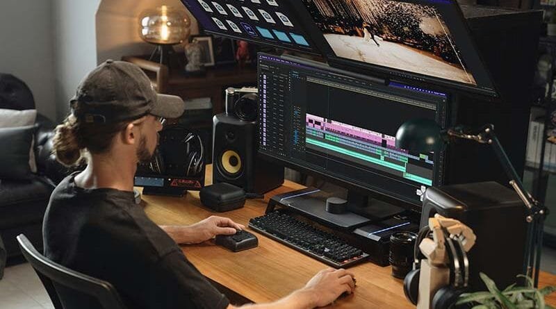 Cadeira para edição de vídeos