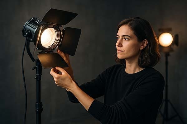 Iluminação na direção de fotografia