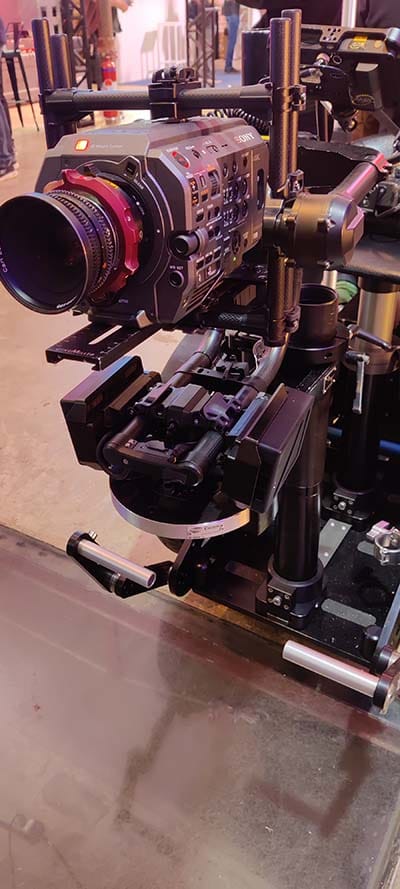 Câmera de cinema para produção audiovisual