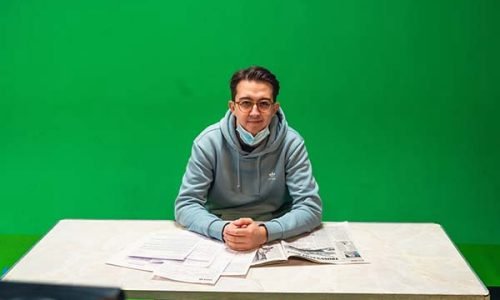 Estudio com chroma key Estudio com chroma key